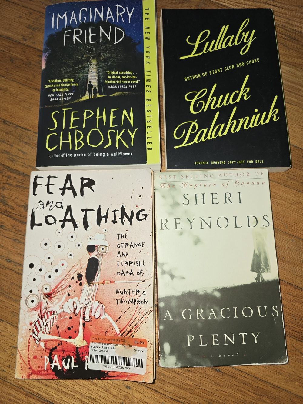 Fear And Loathing In Vegas, Lullaby, Imaginary Friend, Gracious Plenty